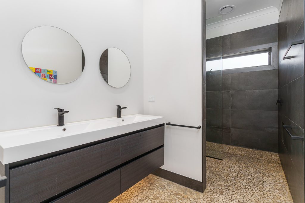 Bathrooms prepared for photography